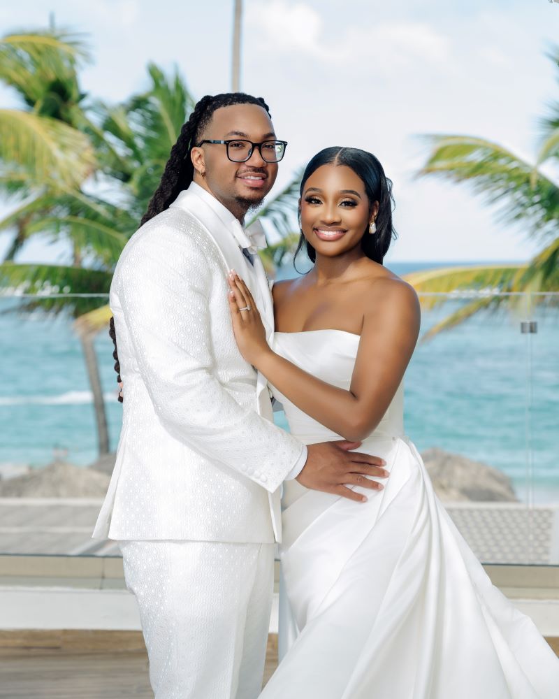 Destination wedding tuxedo with wrinkle-resistant fabric