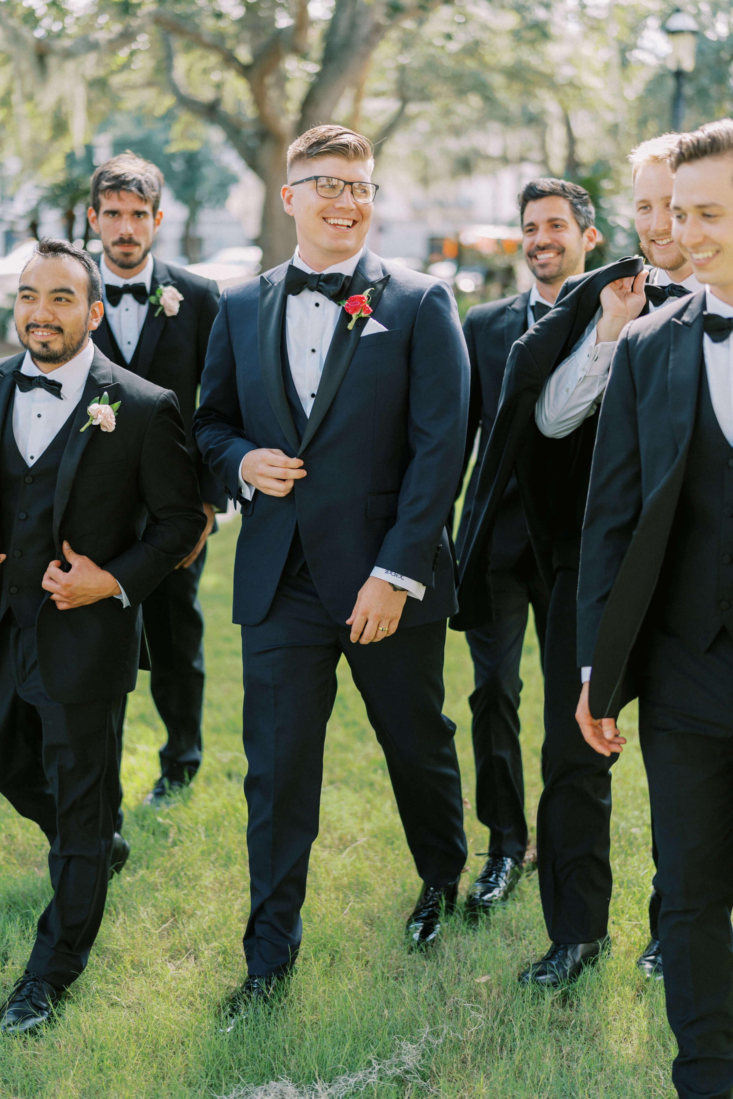 Custom Wedding Suits for Groom and Groomsmen